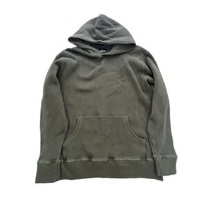 American Giant Summit Waffle Pullover Mens M Hoodie Sweatshirt Loden Green